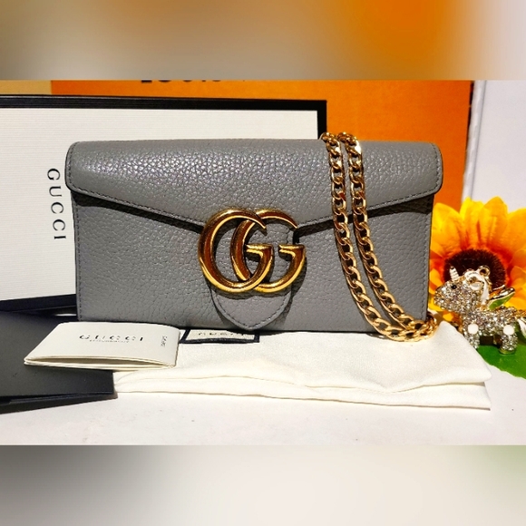 Gucci Handbags - 🔥SOLD🔥🌸GUCCI🌸 EUC🔥 GG Marmont Wallet on chain w/ Complete Inclusions